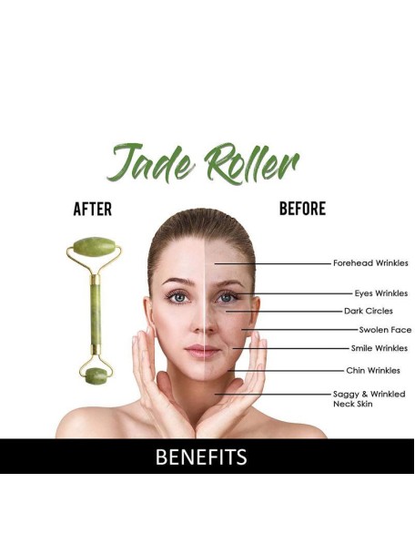 Green Jade Roller - Double Face Massager Green Jade Roller - Double Face Massager