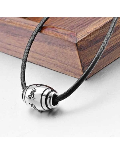 Elegant Tibetan Buddhist Necklace - Mantra for Good Luck Elegant Tibetan Buddhist Necklace - Mantra for Good Luck