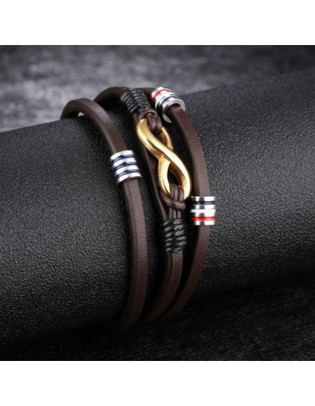 Leather Infinity Bracelet - Infinite Possibilities Leather Infinity Bracelet - Infinite Possibilities