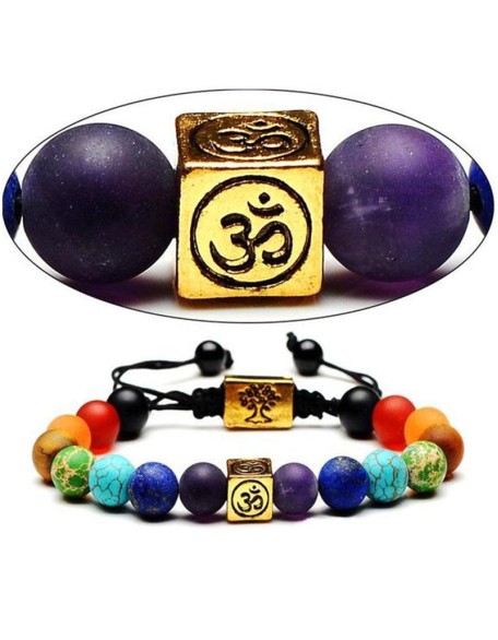 Om Chakra Tree of Life Bracelet Om Chakra Tree of Life Bracelet