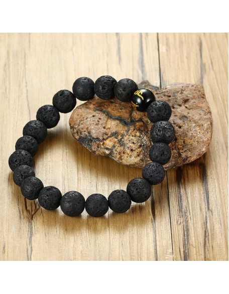 Grounding Agate and Lava Stone Bracelet Set Grounding Agate and Lava Stone Bracelet Set