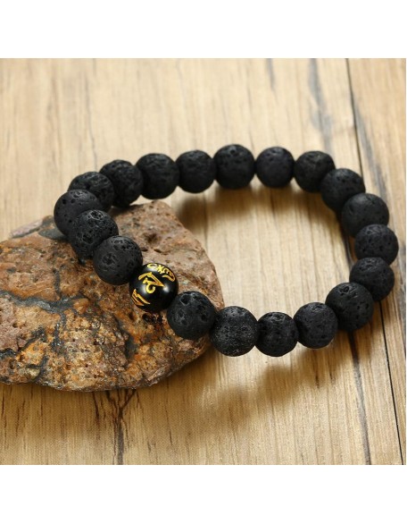Grounding Agate and Lava Stone Bracelet Set Grounding Agate and Lava Stone Bracelet Set