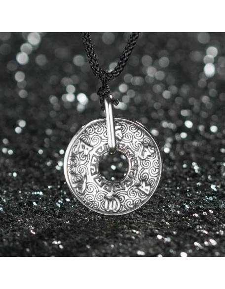 Tibetan Mani Mantra Coin Necklace Tibetan Mani Mantra Coin Necklace