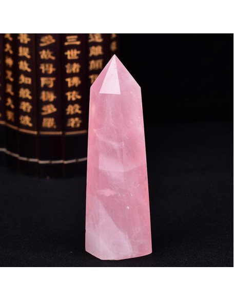 Rose Quartz Wand - Heart Chakra Healing Rose Quartz Wand - Heart Chakra Healing