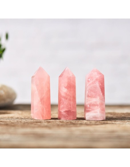 Rose Quartz Wand - Heart Chakra Healing Rose Quartz Wand - Heart Chakra Healing