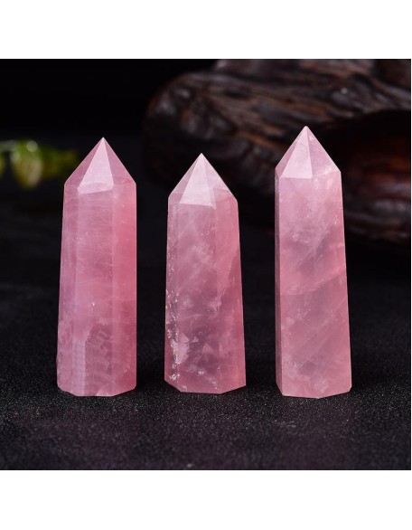 Rose Quartz Wand - Heart Chakra Healing Rose Quartz Wand - Heart Chakra Healing