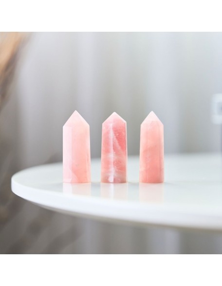 Rose Quartz Wand - Heart Chakra Healing Rose Quartz Wand - Heart Chakra Healing
