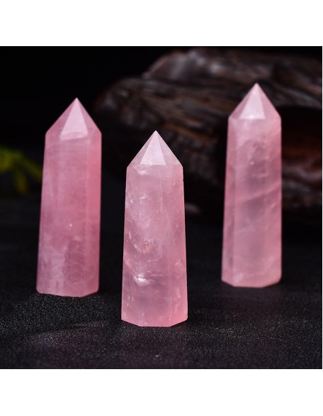 Rose Quartz Wand - Heart Chakra Healing Rose Quartz Wand - Heart Chakra Healing