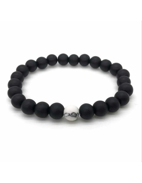 Black & White Distance Bracelets Bundle - For Couples Black & White Distance Bracelets Bundle - For Couples