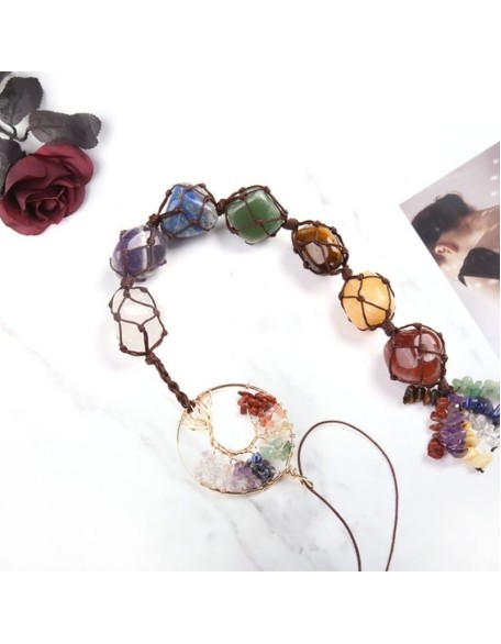 7 Chakra Hanging Tassel Necklace - Balance & Healing 7 Chakra Hanging Tassel Necklace - Balance & Healing