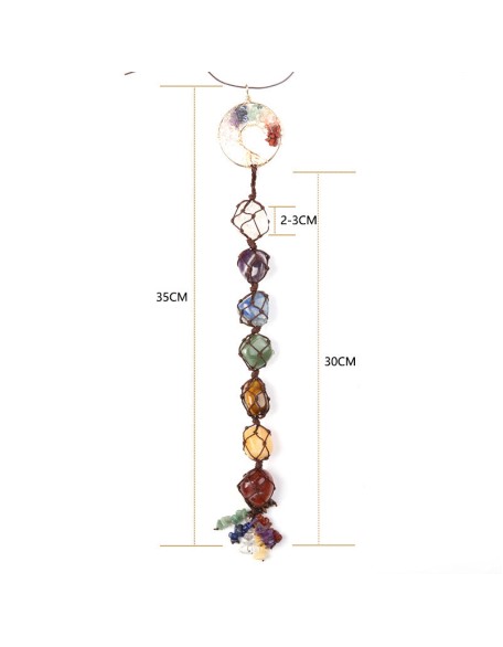 7 Chakra Hanging Tassel Necklace - Balance & Healing 7 Chakra Hanging Tassel Necklace - Balance & Healing