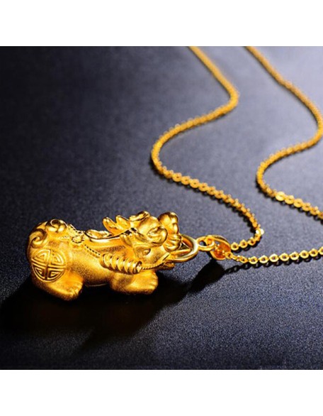 Gold Pixiu Necklace Gold Pixiu Necklace