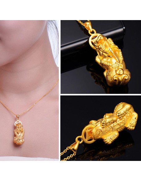 Gold Pixiu Necklace Gold Pixiu Necklace
