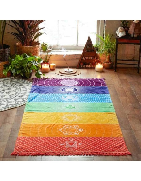 7 Chakra Yoga Mat - Meditation Rug - Tapestry 7 Chakra Yoga Mat - Meditation Rug - Tapestry