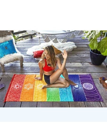 7 Chakra Yoga Mat - Meditation Rug - Tapestry 7 Chakra Yoga Mat - Meditation Rug - Tapestry