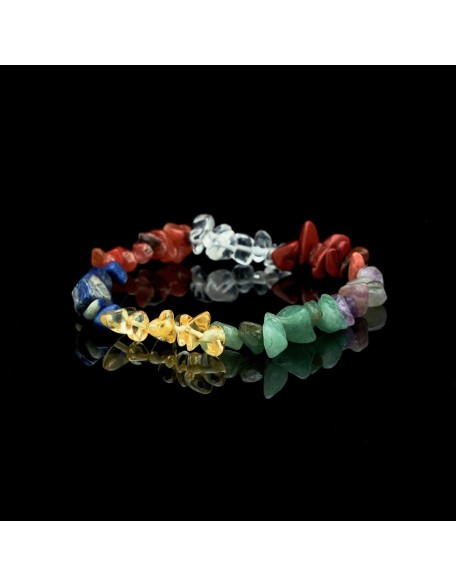 7 Chakra Raw Crystal Bracelet 7 Chakra Raw Crystal Bracelet