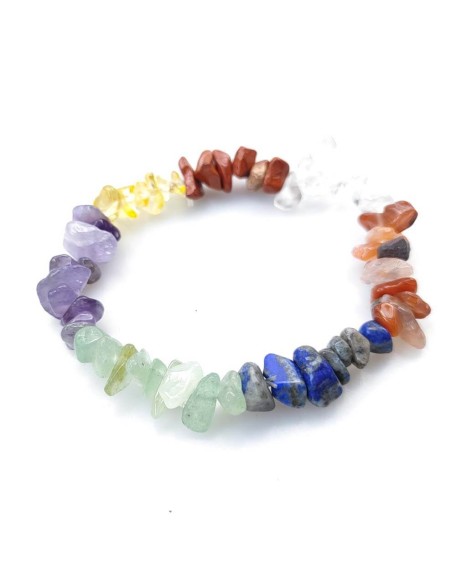 7 Chakra Raw Crystal Bracelet 7 Chakra Raw Crystal Bracelet