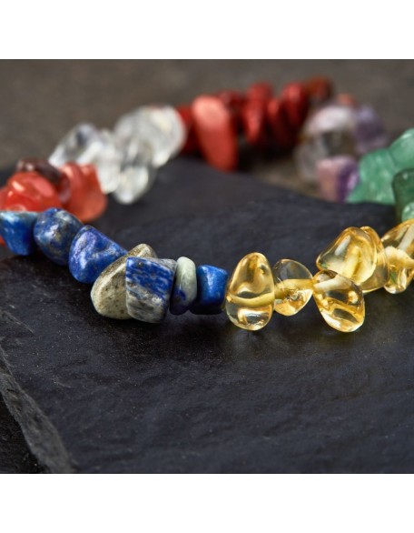 7 Chakra Raw Crystal Bracelet 7 Chakra Raw Crystal Bracelet
