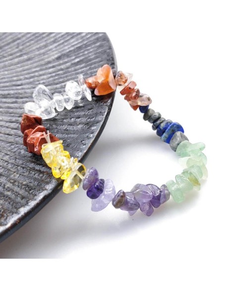 7 Chakra Raw Crystal Bracelet 7 Chakra Raw Crystal Bracelet