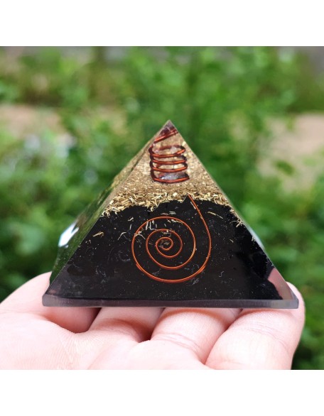 Black Tourmaline Orgone Protection Pyramid
