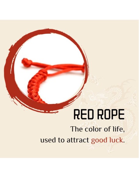 Double Pixiu Ingot & Lucky Red Rope Bracelet Double Pixiu Ingot & Lucky Red Rope Bracelet