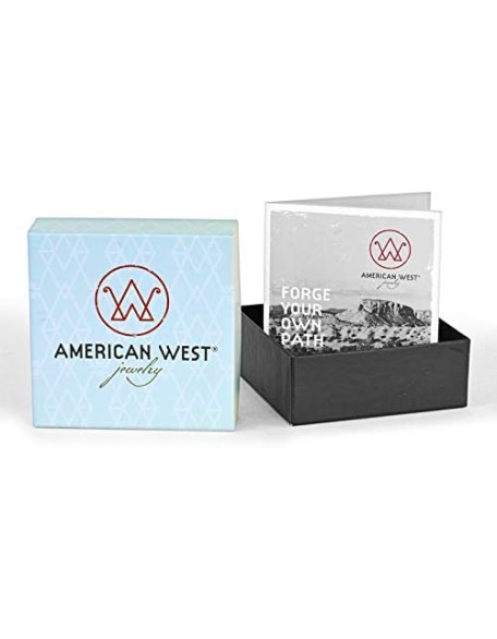 American West Jewelry Sterling Silver Women's Link Bracelet American West Jewelry Sterling Silver Women's Link Bracelet