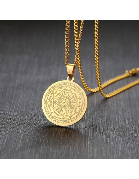 Magic Seals Amulets Spiritual Lucky Jewelry Pendent Necklace Jewelry Seven Seals of The Archangels Necklace Magic Seals Amulets Spiritual Lucky Jewelry Pendent Necklace Jewelry Seven Seals of The Archangels Necklace