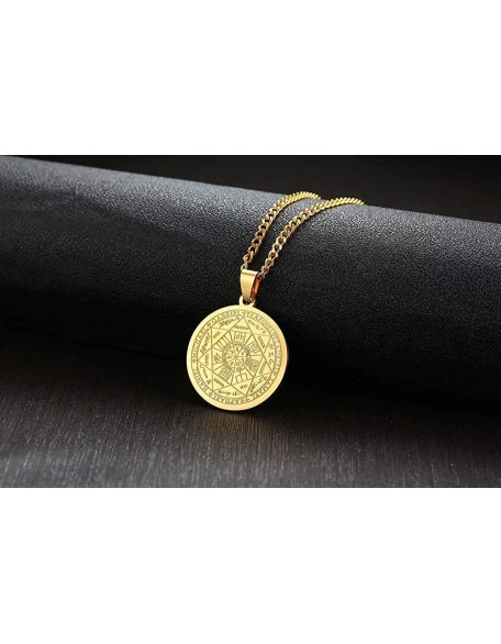 Magic Seals Amulets Spiritual Lucky Jewelry Pendent Necklace Jewelry Seven Seals of The Archangels Necklace Magic Seals Amulets Spiritual Lucky Jewelry Pendent Necklace Jewelry Seven Seals of The Archangels Necklace