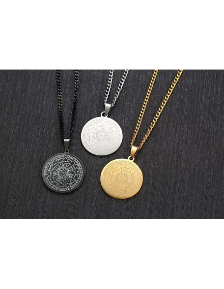 Magic Seals Amulets Spiritual Lucky Jewelry Pendent Necklace Jewelry Seven Seals of The Archangels Necklace Magic Seals Amulets Spiritual Lucky Jewelry Pendent Necklace Jewelry Seven Seals of The Archangels Necklace