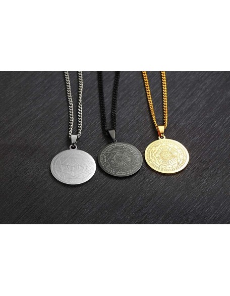 Magic Seals Amulets Spiritual Lucky Jewelry Pendent Necklace Jewelry Seven Seals of The Archangels Necklace Magic Seals Amulets Spiritual Lucky Jewelry Pendent Necklace Jewelry Seven Seals of The Archangels Necklace