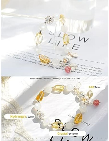 Feng Shui Lucky Cat Maneki Neko Bracelet Gem Bracelet Pure Silver Charms Luxurious Metaphysical Jewelry for Prosperity Money Good Luck Feng Shui Lucky Cat Maneki Neko Bracelet Gem Bracelet Pure Silver Charms Luxurious Metaphysical Jewelry for Prosperity Money Good Luck