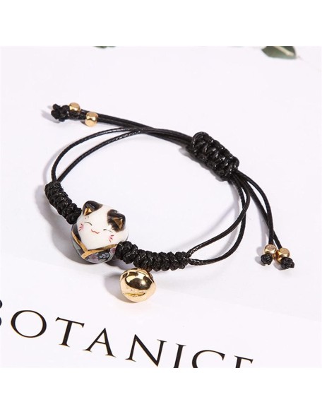 Pingyongchang 3 color ceramic beads lucky cat lucky cat bracelet Pingyongchang 3 color ceramic beads lucky cat lucky cat bracelet