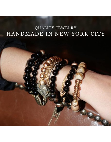 Handmade Beaded Bracelets - Authentic Gemstones and Crystals Handmade Beaded Bracelets - Authentic Gemstones and Crystals