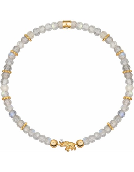 Fierce Spirit - Women's Genuine Tiger's Eye Labradorite Pyrite Gemstones18K Gold Plated Bras Evil Eye Fierce Spirit - Women's Genuine Tiger's Eye Labradorite Pyrite Gemstones18K Gold Plated Bras Evil Eye