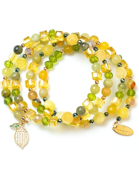 Agate Stone and Natural Crystal Beads Bracelet for Women Agate Stone and Natural Crystal Beads Bracelet for Women