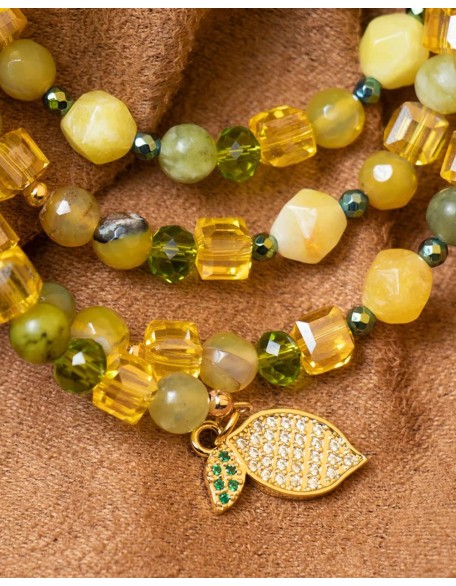 Agate Stone and Natural Crystal Beads Bracelet for Women Agate Stone and Natural Crystal Beads Bracelet for Women