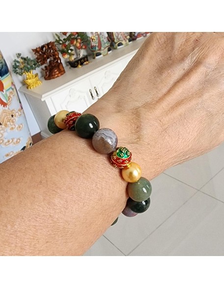 12.50 mm Jewelry Healing Energy Bracelets Bangle Charms with Pendant Jade Coin 12.50 mm Jewelry Healing Energy Bracelets Bangle Charms with Pendant Jade Coin