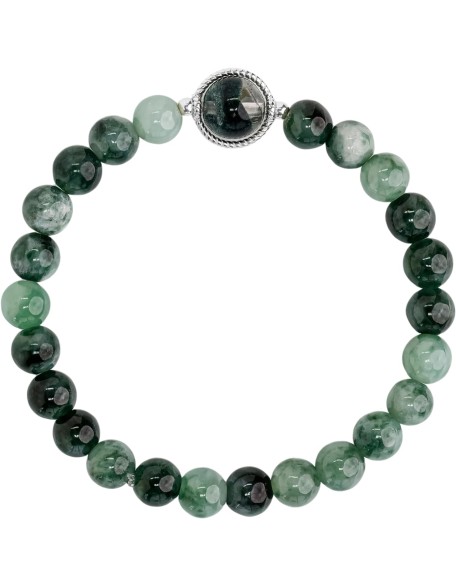 Feng Shui Bead Bracelet for Protection, Wealth, Love & Healing, Authentic Gemstones mix Sterling Silver Charm Feng Shui Bead Bracelet for Protection, Wealth, Love & Healing, Authentic Gemstones mix Sterling Silver Charm