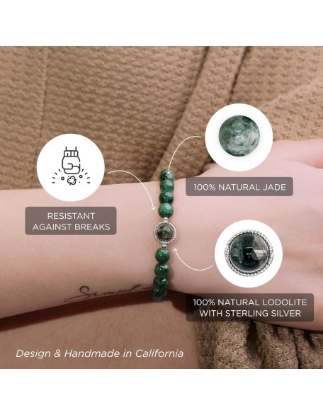 Feng Shui Bead Bracelet for Protection, Wealth, Love & Healing, Authentic Gemstones mix Sterling Silver Charm Feng Shui Bead Bracelet for Protection, Wealth, Love & Healing, Authentic Gemstones mix Sterling Silver Charm