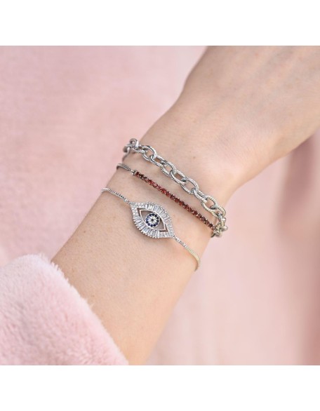 Adjustable Charm Bracelet Set of 3 Stainless Steel Bracelets for Women Trendy Adjustable Charm Bracelet Set of 3 Stainless Steel Bracelets for Women Trendy