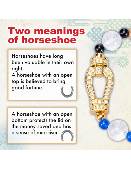 horseshoe money luck bracelet Japaese feng shui stretch men women unisex guardian deities gorgeous cool present casual horseshoe money luck bracelet Japaese feng shui stretch men women unisex guardian deities gorgeous cool present casual