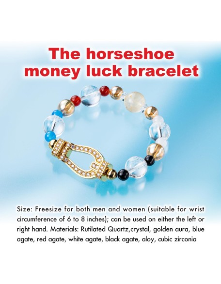 horseshoe money luck bracelet Japaese feng shui stretch men women unisex guardian deities gorgeous cool present casual horseshoe money luck bracelet Japaese feng shui stretch men women unisex guardian deities gorgeous cool present casual