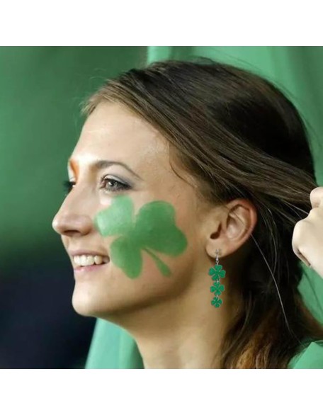 Earrings for Women Girls Irish Lucky Shamrock Drop Dangle Earrings Irish Holiday Jewelry Gift Earrings for Women Girls Irish Lucky Shamrock Drop Dangle Earrings Irish Holiday Jewelry Gift